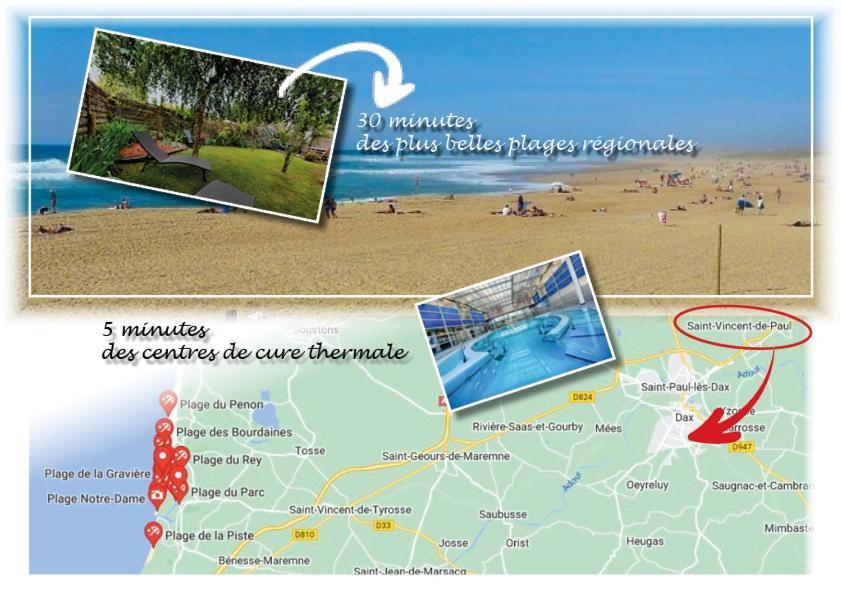 Dax Location Maison Avec Spa Saint-Vincent-de-Paul  외부 사진